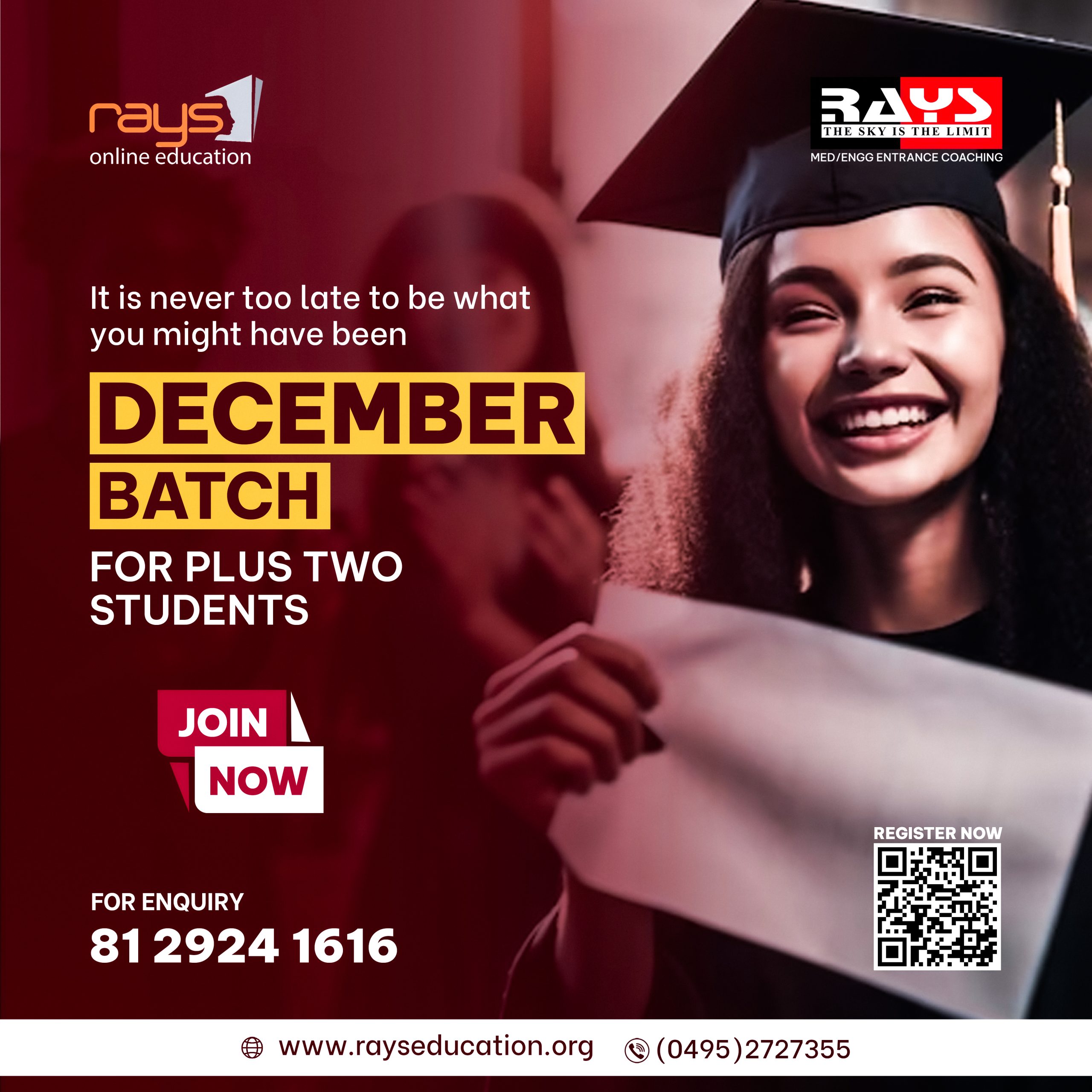 December Batch for Plus Two Students